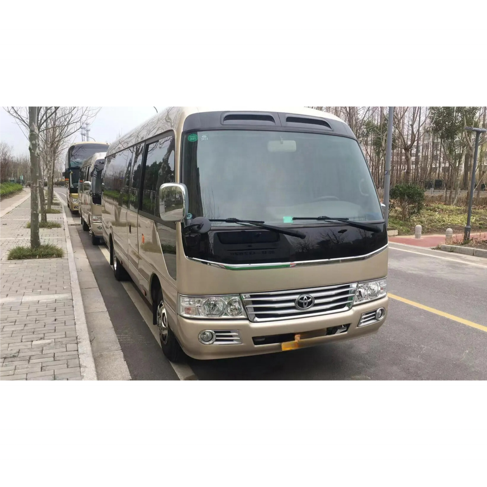 Best Selling Used Bus Coaster 30 Seaters Coaches Toyota Coaster Bus for Sale the Most Exquisite Custom Design